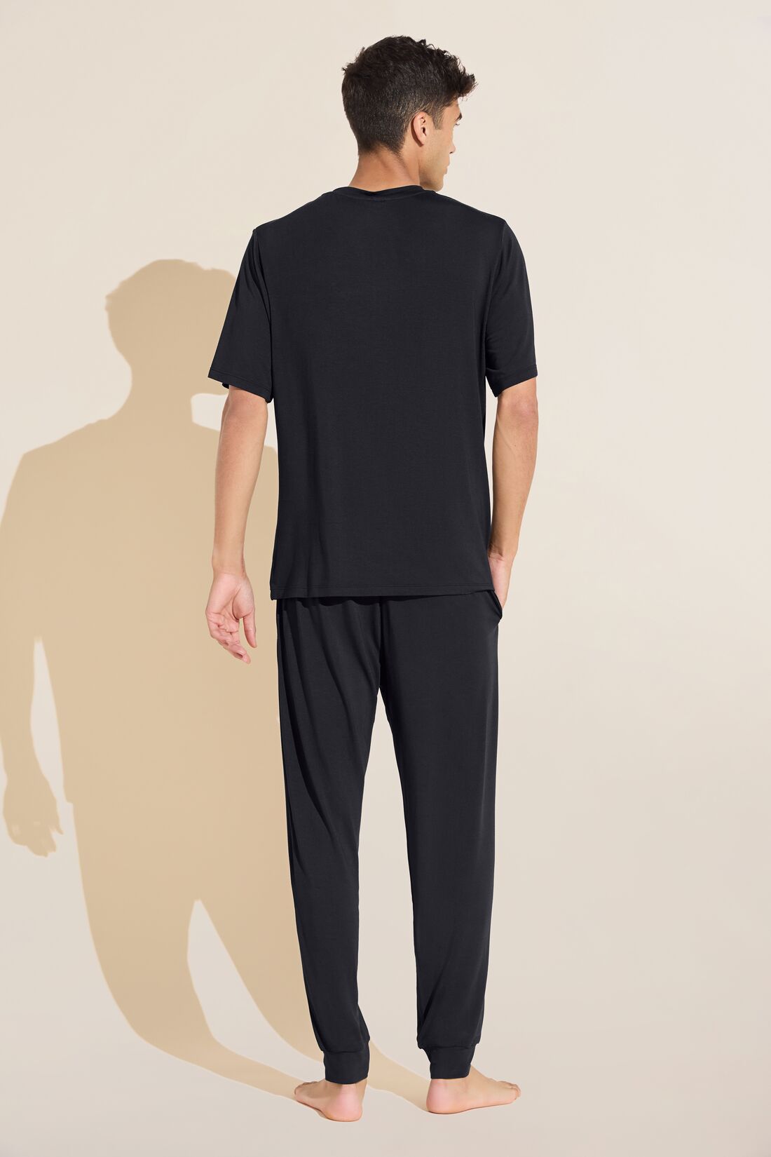 Henry TENCEL™ Modal Short Sleeve & Pant PJ Set - Black